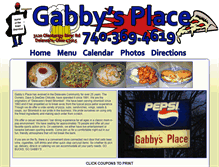 Tablet Screenshot of gabbysplacedelaware.com